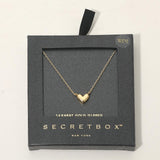 SECRET BOX_14K Gold Dipped Heart Pendant Necklace