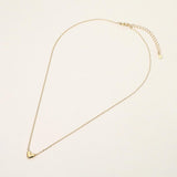 SECRET BOX_14K Gold Dipped Heart Pendant Necklace