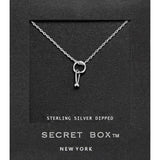 SECRET BOX_Sterling Silver Dipped Geometric Pendant Necklace