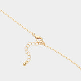 Stone Paved Heart Pendant Necklace