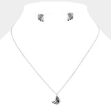 Vintage Banana Metal Pendant Necklace