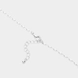 Stone Paved Heart Pendant Necklace