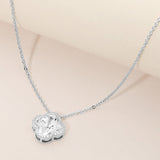 CZ Quatrefoil Pendant Necklace