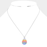 Enamel Easter Egg Pendant Necklace