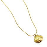 Stainless Steel Seashell Pendant Necklace