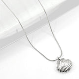 Stainless Steel Seashell Pendant Necklace
