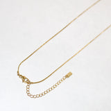 Stainless Steel Heart Lock Clover Key Pendant Necklace