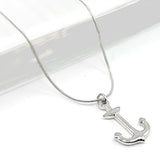 Stainless Steel Anchor Pendant Necklace