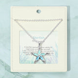 Sea Glass Starfish Pendant Necklace