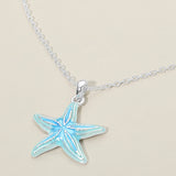 Women's Starfish Charm Pendant Necklace