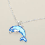 Dolphin Charm Pendant Necklace