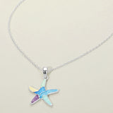 Women's Starfish Charm Pendant Necklace