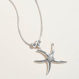 Metal Starfish Pendant Necklace