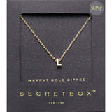 -L- SECRET BOX_14K Gold Dipped Initial Monogram Pendant Necklace