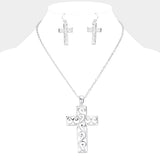 Wester Metal Cross Pendant Necklace