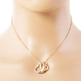 Triple Open Heart Pendant Necklace