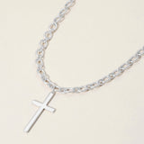 Metal Cross Pendant Necklace