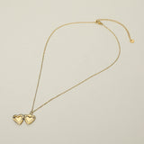 Stainless Steel Heart Locket Pendant Necklace