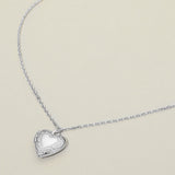 Stainless Steel Heart Locket Pendant Necklace