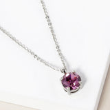 June - Birthstone Pendant Necklace