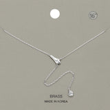 Stone Paved Snake Pendant Teardrop Stone Drop Y Necklace