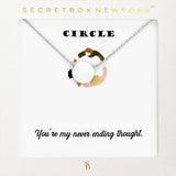 Secret Box_Metal Circle Pendant Necklace