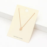 Textured matte metal hashtag pendant necklace