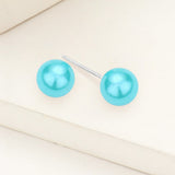 Pearl stud earrings