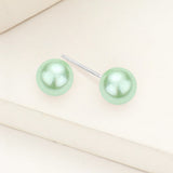 Pearl stud earrings