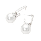 Sculpted Pearl Drop Earrings