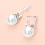 Sculpted Pearl Drop Earrings
