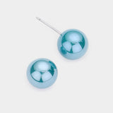 Pearl stud earrings