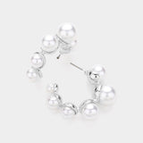 Pearl Hoop Earrings