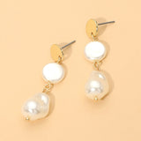 Elegant Pear Link Drop Earrings