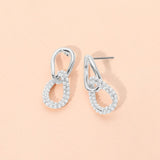 Pearl Link Drop Earrings