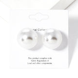 Pearl Ball Stud Earrings