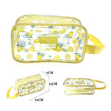 12PCS - Fruit Pattern Print Clear Cosmetic Makeup Travel Organizer Pouch Bags