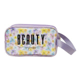 12PCS - Beauty Express Message Flower Pattern Clear Cosmetic Makeup Travel Organizer Pouch Bags