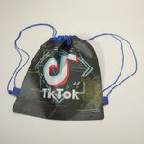 12PCS - Tik Tok Logo Printed Drawstring Backpack Bags