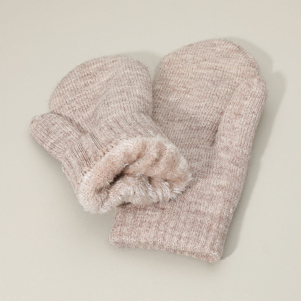 12Pairs - Chenille Lined Mitten Gloves