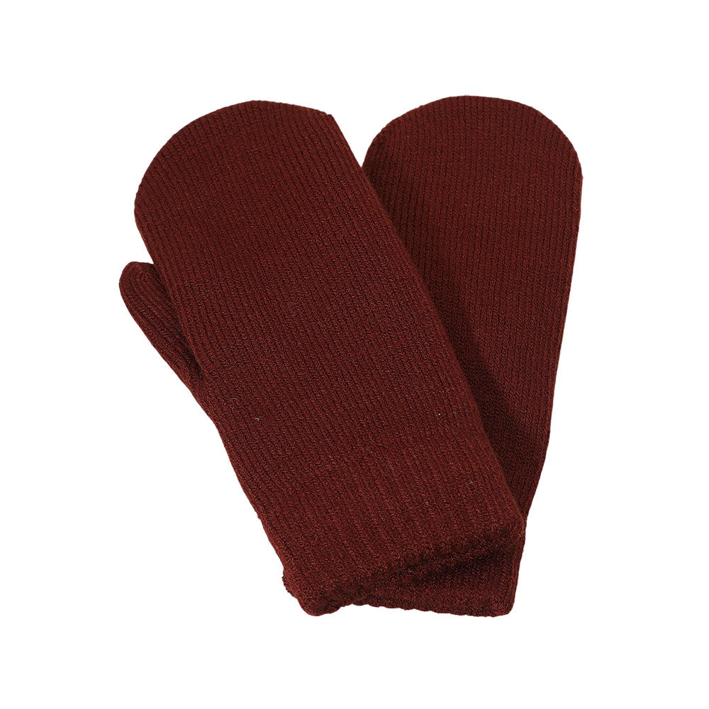 12Pairs - Chenille Lined Mitten Gloves