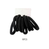 12 SET OF 8 - Classic Elastic Hairband Set