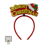 12PCS - Festive Holiday Lettering Message Headbands