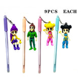 36PCS - Cartoon Character Charm Topper Gel Ball Pens
