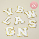 26PCS - Iron On Decorative Monogram Applique Patch