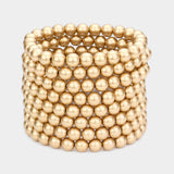 8PCS Pearl Stack Stretch Bracelets