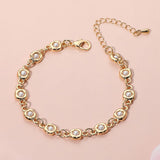 Pearl Cluster Link Chain Bracelets