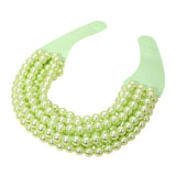 Multi Layered Pearl Beaded Collar Magnetic Necklace