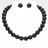 12MM Pearl Necklace and Earring Set