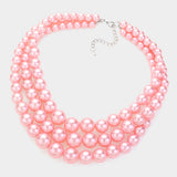 3Row Strand Pearl Necklace